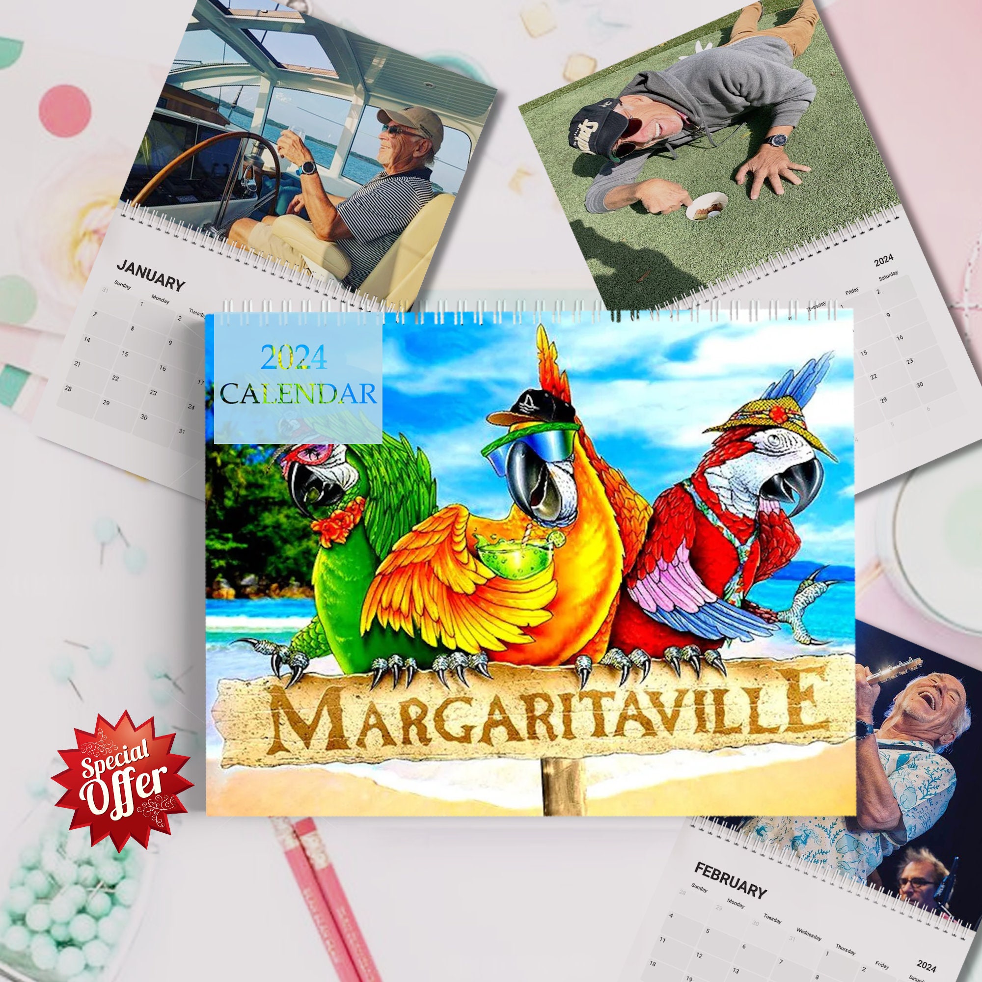 Jimmy Buffett 2024 Calendar, Parrothead Margaritaville Country Calendar