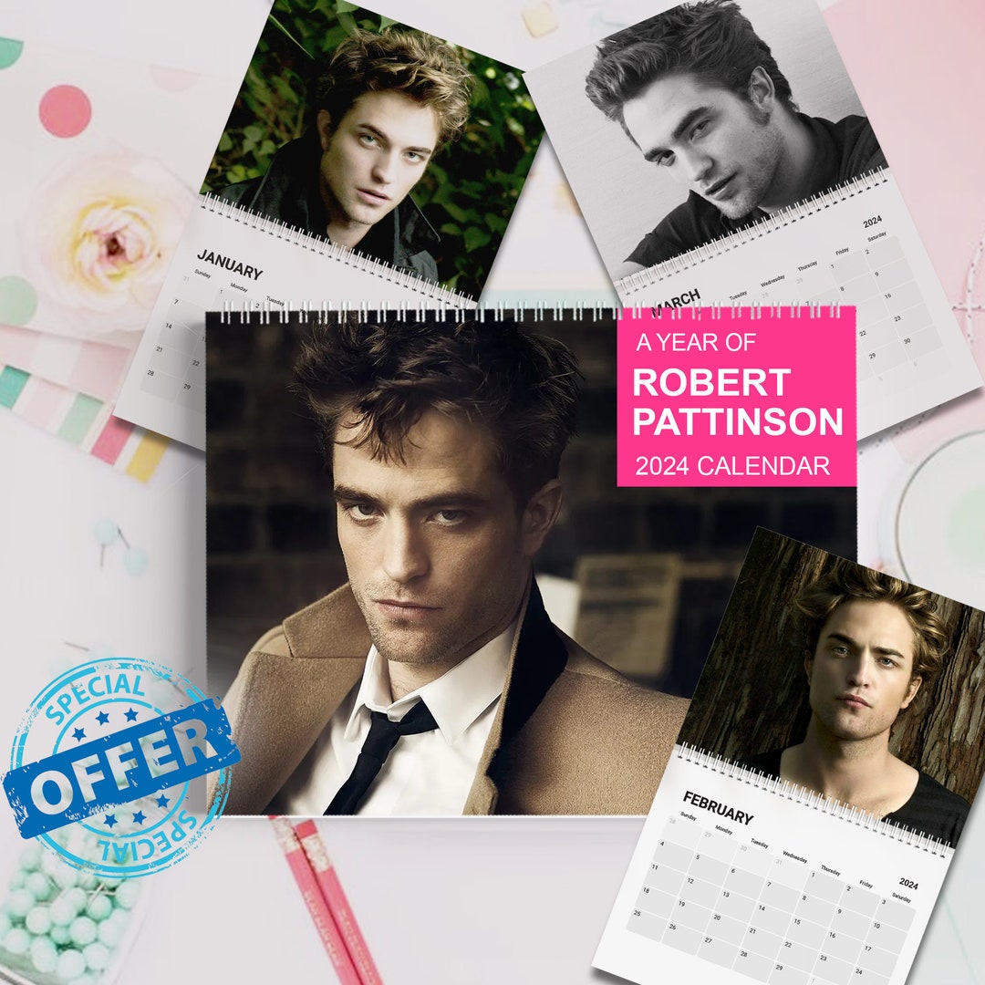 Robert Pattinson Calendar 2024, Celebrity Calendar, Robert Pattinson