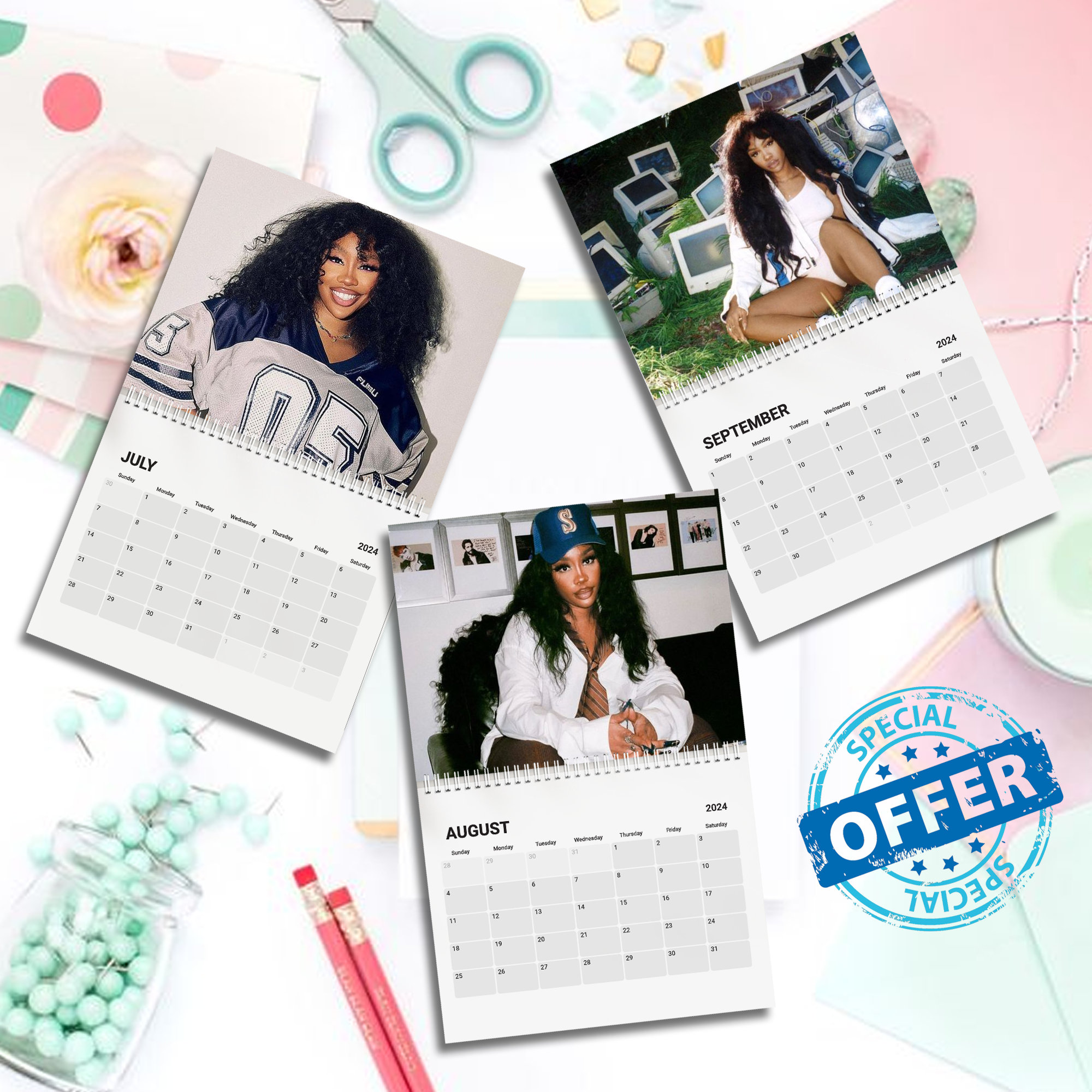 SZA Calendar Vol.1 2025 Calendar, Wall Calendar 2025 Calendar sold by