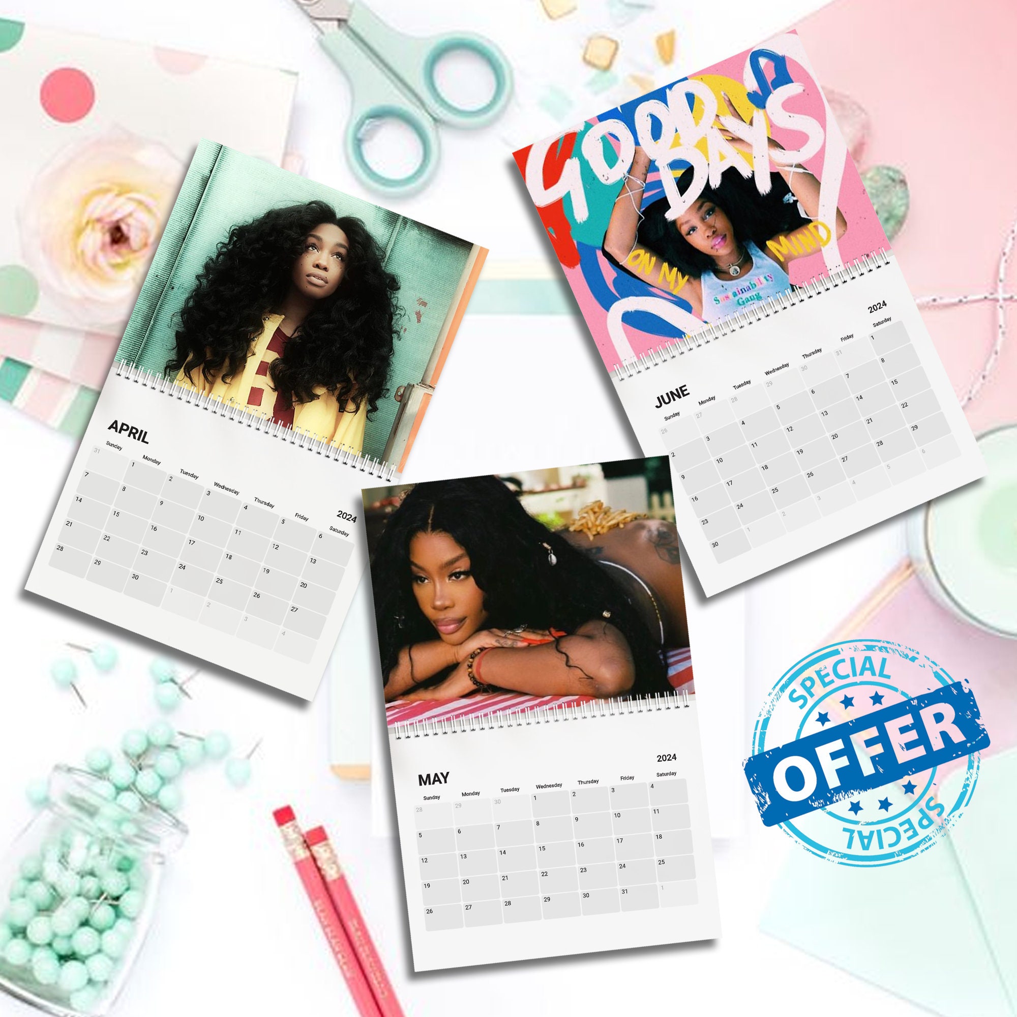 SZA Calendar Vol.1 2025 Calendar, Wall Calendar 2025 Calendar sold by