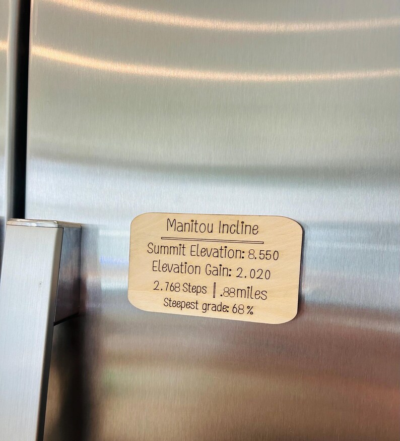 Manitou Incline Magnet, 2768 Steps+ More Stats! - Etsy