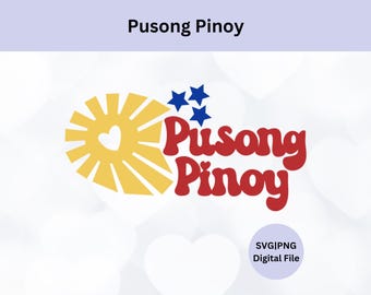 Pusong Pinoy Svg | Digital Download | Filipino Svg | Pinoy Svg | Digital Cut File | Pusong Pinoy Png