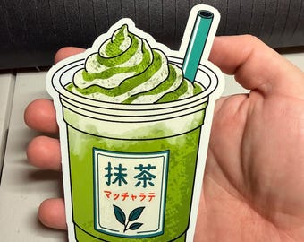 Japanese Iced Matcha Latte Sticker