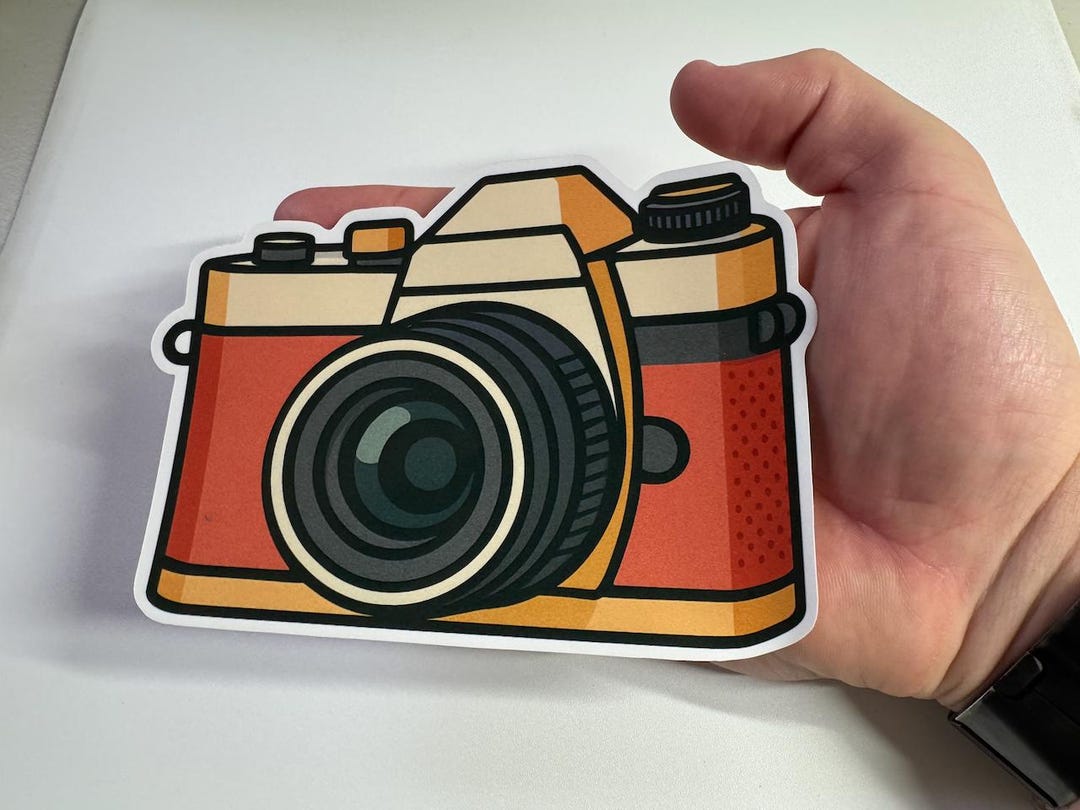Vintage SLR Camera Sticker – Retro Film Photography Die Cut Decal - Etsy