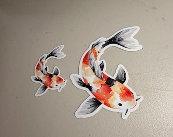 Watercolor Koi Fish Sticker