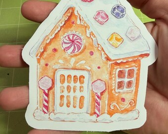Gingerbread House Sticker
