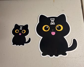 Black Cat Loading Sticker