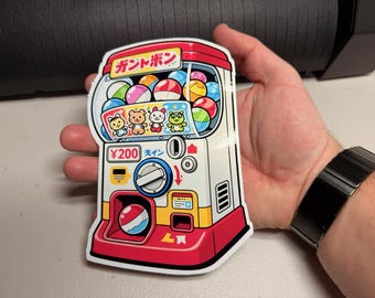 Kawaii Gacha Machine Sticker