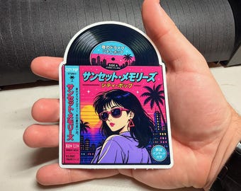Pegatina de vinilo City Pop