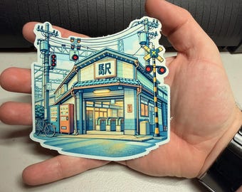 Japanese Train Station Sticker