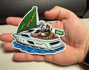 Gains Yacht Sticker