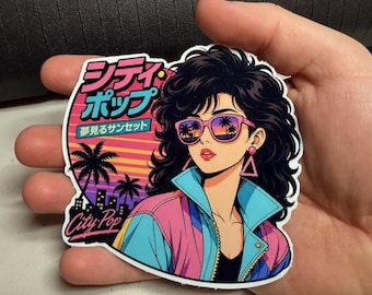 Japanese City Pop Sticker