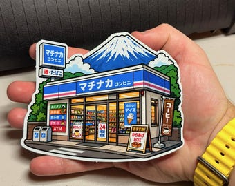 Japanese Convenience Store Mt Fuji Sticker