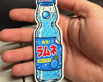 Japanese Ramune Soda Bottle Sticker