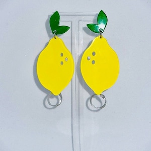 Lemon Loop Earplug/AirPod Holder Earrings