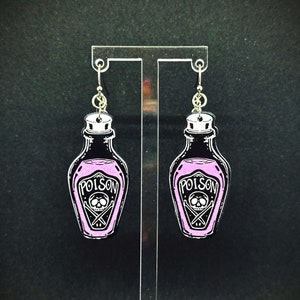 Poison Bottle Loop Earplug/AirPod Holder Earrings