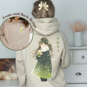 Green tea store clothing hoodie