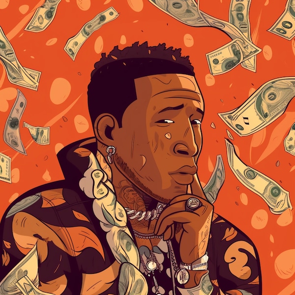 Moneybagg Yo Print Etsy