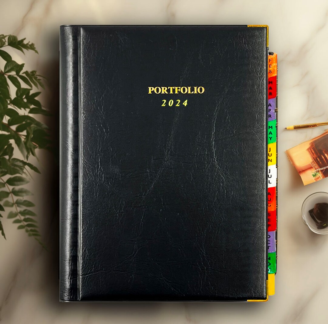 2024 Diary A4 Size Portfolio With Tab Week to Page Business Planner