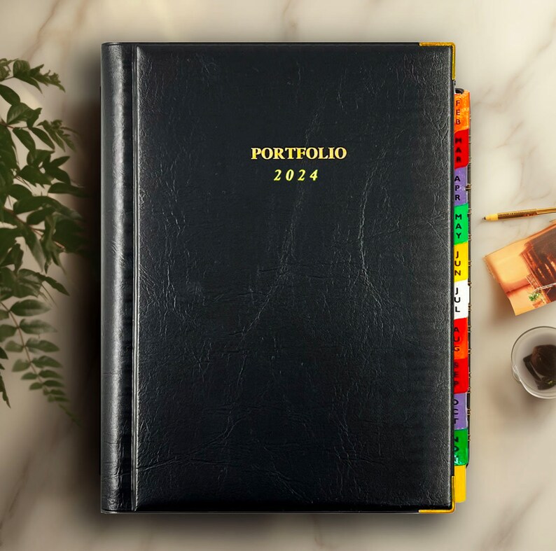2024 Diary A4 Size Portfolio With Tab Week to Page Business Etsy