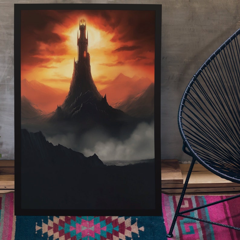 Mordor Travel Poster, Lord of the Rings Art (digital Download) - Etsy