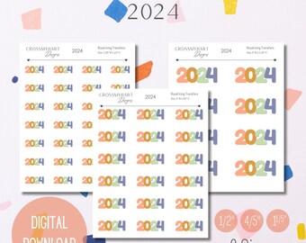 2024 Royal Icing Transfer Sheet | Year Royal Icing Transfers | Grad Royal Icing Transfers | Digital Download | 3 Sizes