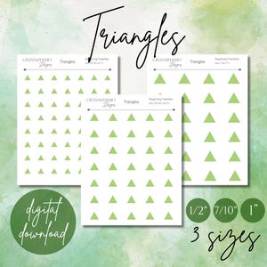 Triangle Royal Icing Transfers (Digital Download)