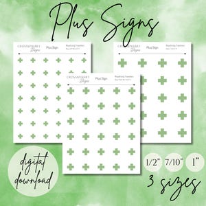 Transferencias de glaseado real con signos más (descarga digital)