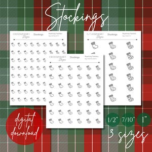 クリスマスストッキング ロイヤルアイシング転写紙（デジタルダウンロード）
