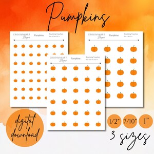 Pumpkin Royal Icing Transfers (Digital Download)