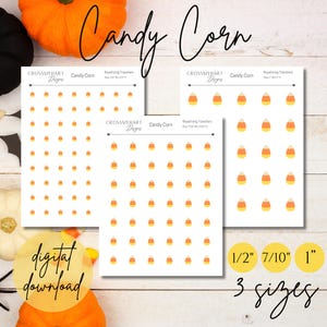 Candy Corn Royal Icing Transfers (Digital Download)