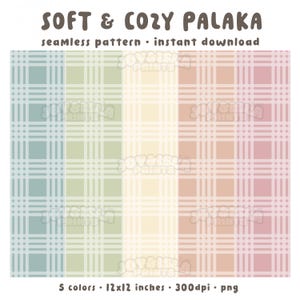 Soft & Cozy Palaka Seamless Plaid Pattern • Instant Digital Download PNG • Aloha Wear • Hawaiian Plaid Palaka Fabric Print • Sublimation