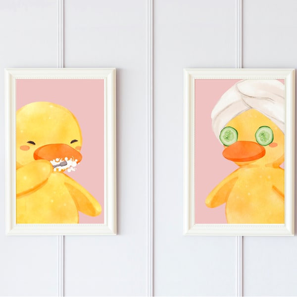 Cute Bathroom Art Etsy