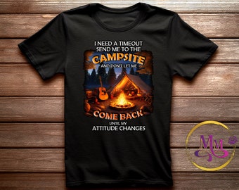 Campsite Timeout - Digital File - PNG - for sublimation, tshirts, mugs, etc.