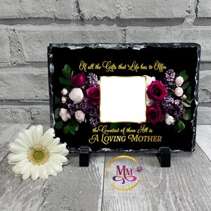 A Loving Mother - Slate Bundle - Add Your Photo - Digital PNG File for Sublimation Slates, Plaques, Memorials, Obituaries and more
