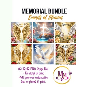 Memorial PNG Background Bundle - Sounds of Heaven