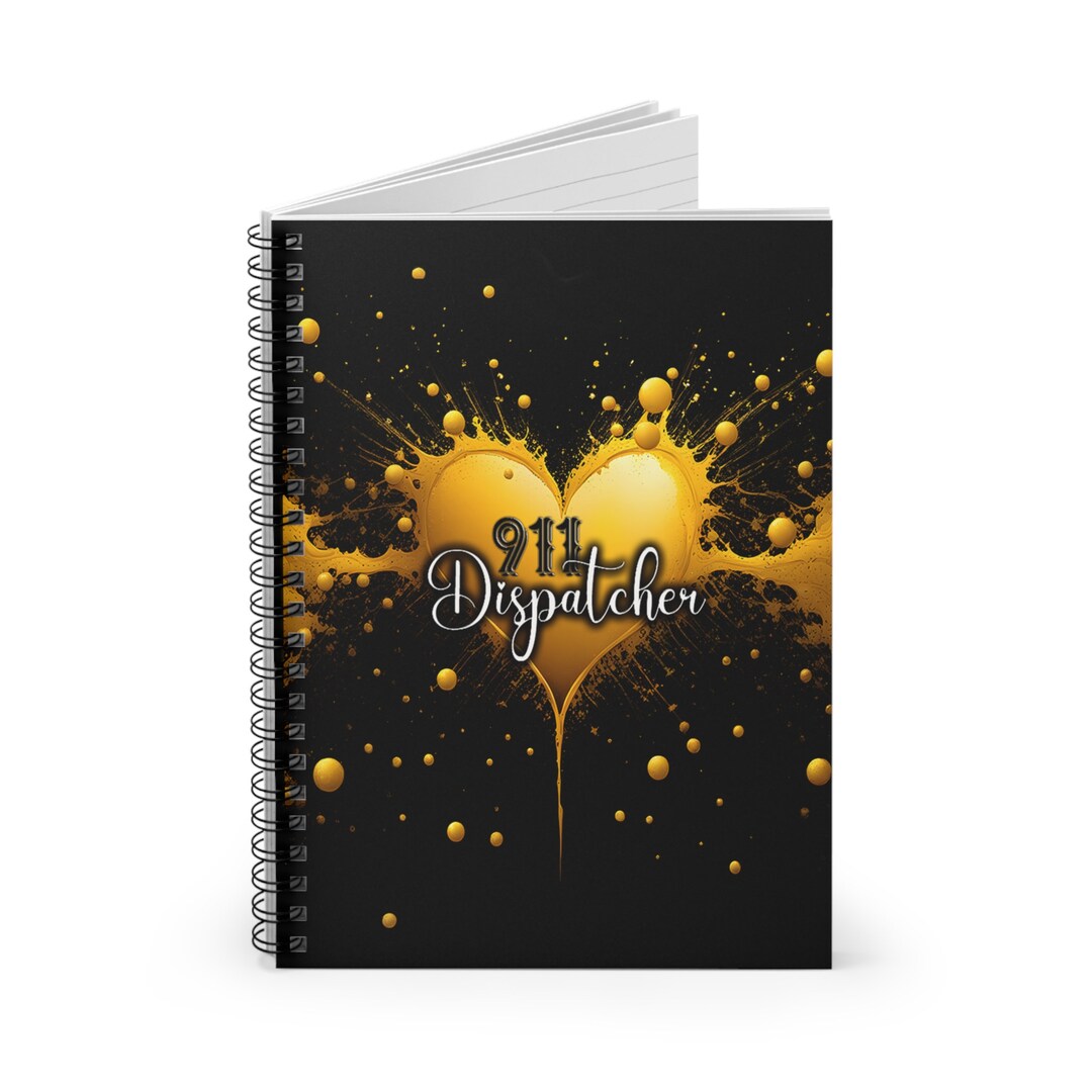 Dispatch Notebook Pieces 911 Dispatcher Love - Spiral Notebook - Ruled Line - Etsy