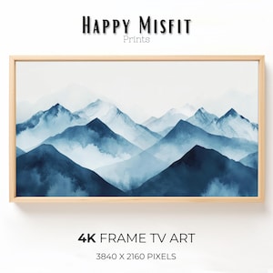 Blue Mountain Range Digital Art for Samsung Frame TV (4K Digital Download
