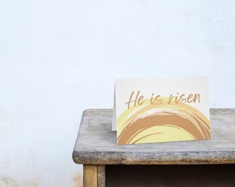 PRINTABLE He Is Risen Easter Card