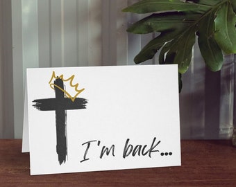 PRINTABLE I'm Back Easter Card