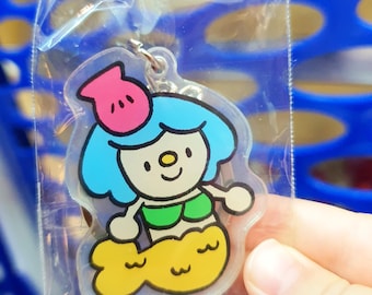 Kawaii mermaid Acrylic Keychain | Cute Pastel Mermaid/Monster Charm | Aesthetic Accessory for Keys & Bags