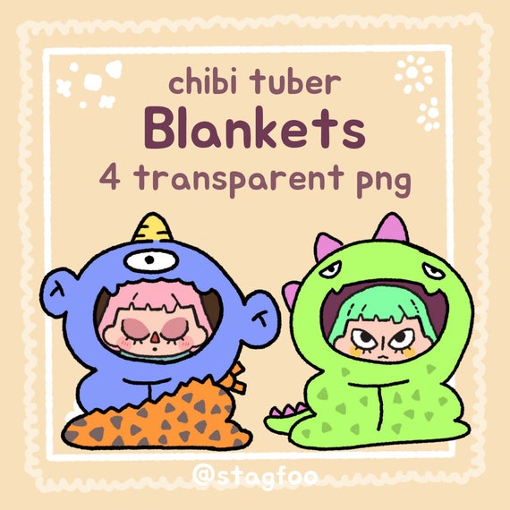 Chibi Blanket accessory Streamer Vtuber , Discord & Twitch