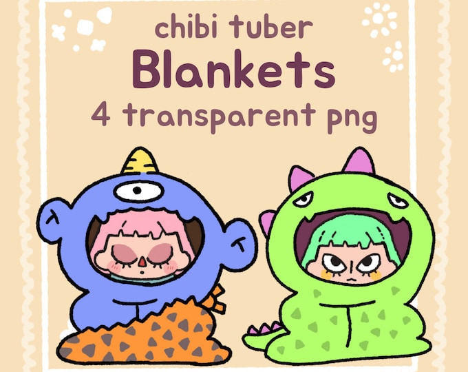 Chibi Blanket accessory Streamer Vtuber , Discord & Twitch