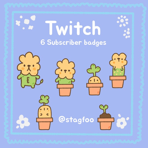 Dandy Lion twitch subscription badges | twitch badges | lion badge | lion twitch emote | twitch badges pack | yellow lion emotes