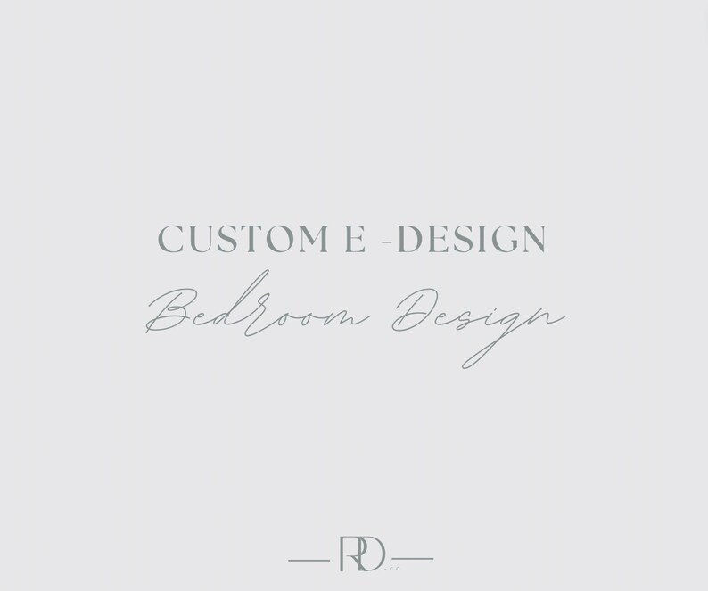 Custom Interior Design Service Virtual Edesign for Bedroom, Interior