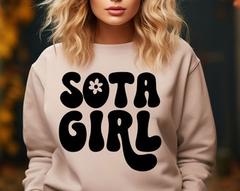 Sota Girl Sweatshirt, Minnesota Girl Sweatshirt, Travel States Tourist Place Sweatshirt, Funny Vacation Hoodie, Travel Lover Sweatshirt