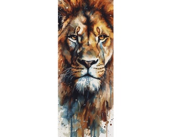 Spirit Animal Yoga Mat, Lion Heart,  Gift for Him, Meditation Mat, Vinyasa flow