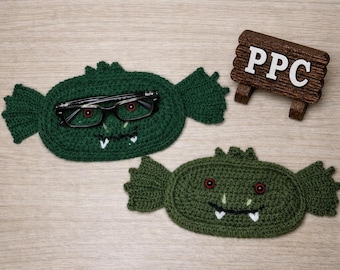 Handmade Crochet Dragon Eyeglasses Holder