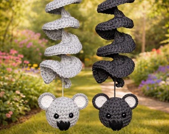 Handmade Crochet Koala Wind Spinner