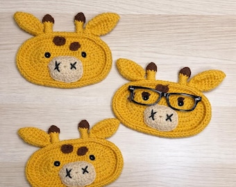 Handmade Crochet Giraffe Eyeglasses Holder
